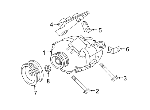 2005 Mitsubishi Endeavor Alternator