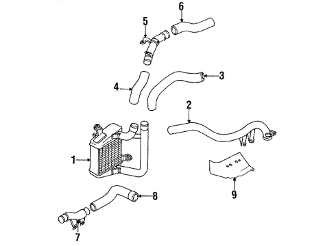 1999 Mitsubishi 3000GT Intercooler