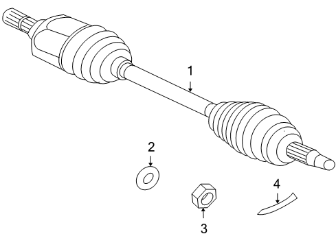 2008 Mitsubishi Outlander Drive Axles - Front