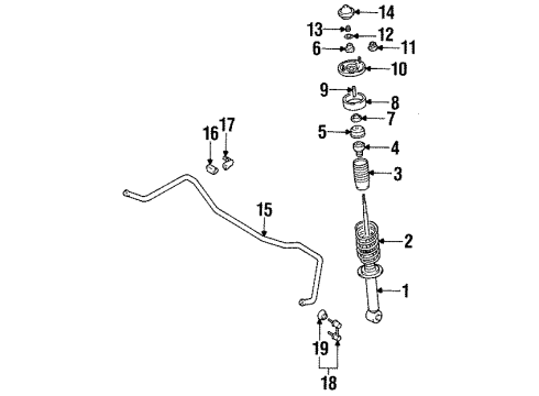 1998 Mitsubishi Galant Struts & Components