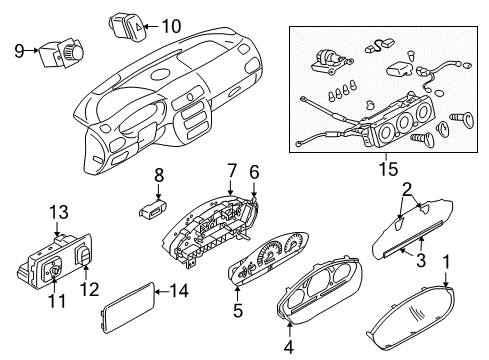 2002 Mitsubishi Galant Cluster & Switches
