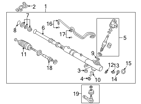 2004 Mitsubishi Lancer Control Valve Diagram for 4453A024