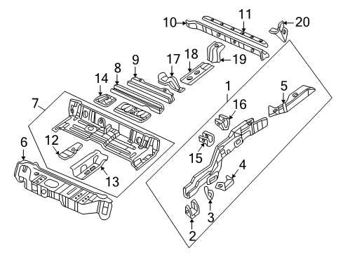 2001 Mitsubishi Montero Rails & Components