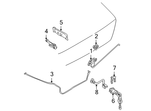 2004 Mitsubishi Eclipse Lift Gate Diagram