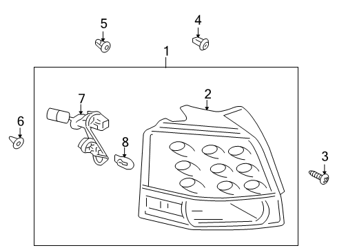 2008 Mitsubishi Outlander Bulbs