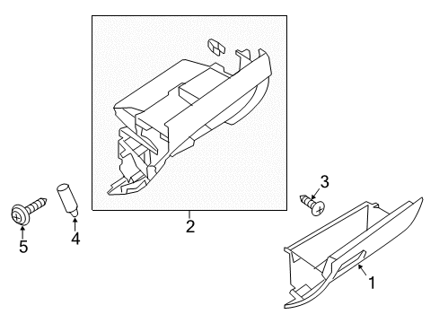 2017 Mitsubishi Outlander Glove Box