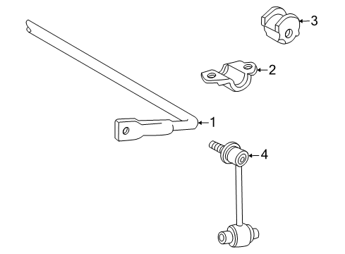 2012 Mitsubishi Outlander Stabilizer Bar & Components