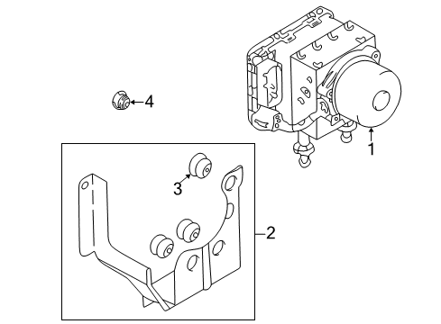 2003 Mitsubishi Galant ABS Components