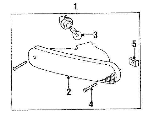 1998 Mitsubishi Galant Signal Lamps