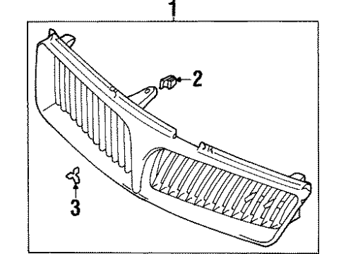2000 Mitsubishi Diamante Grille & Components