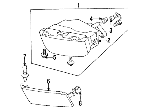 1995 Mitsubishi Galant Bulbs