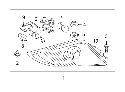 2006 Mitsubishi Eclipse Bulbs Diagram 3