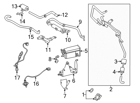 2020 Mitsubishi Outlander Emission Components