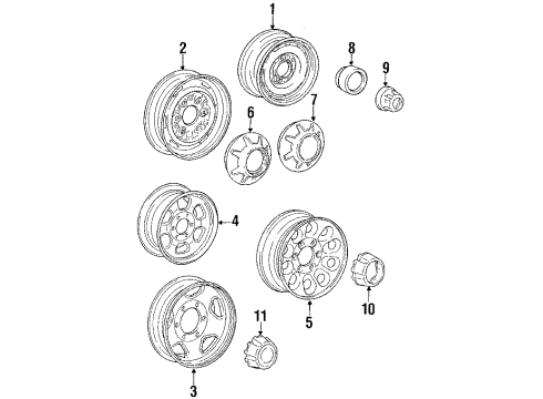 1988 Mitsubishi Mighty Max Wheels