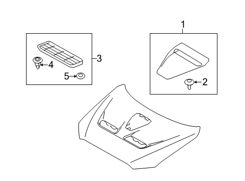 2012 Mitsubishi Lancer Exterior Trim - Hood
