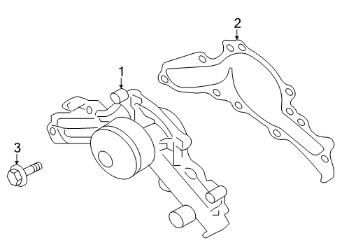2012 Mitsubishi Outlander Water Pump Diagram 2