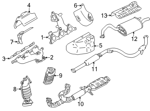 2003 Mitsubishi Galant Exhaust Components
