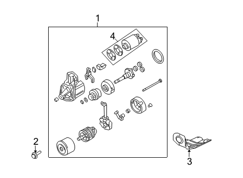 2003 Mitsubishi Lancer Starter Diagram 2