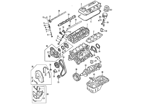 1994 Mitsubishi Mirage Camshaft & Timing