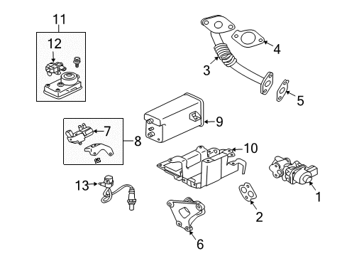 2011 Mitsubishi Endeavor EGR System