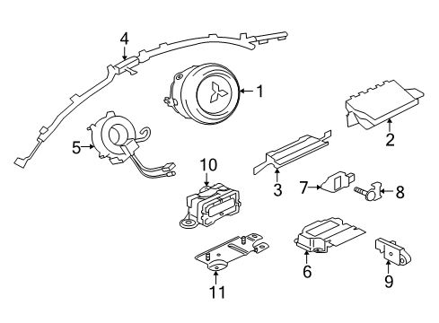 2013 Mitsubishi Lancer Front Sensor Diagram for 8651A178