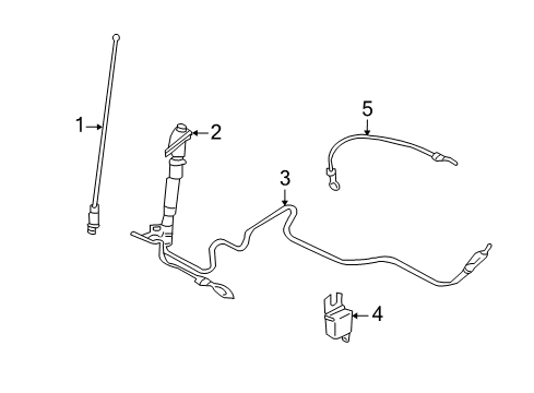 2005 Mitsubishi Endeavor Antenna & Radio