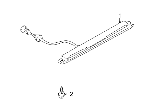 2003 Mitsubishi Galant High Mount Lamps