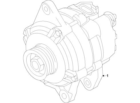 2017 Mitsubishi Mirage Alternator