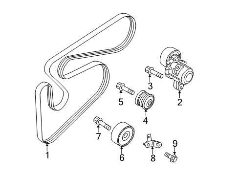 2020 Mitsubishi Outlander Sport Belts & Pulleys