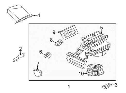 2008 Mitsubishi Endeavor Blower Motor Diagram for 7801A115