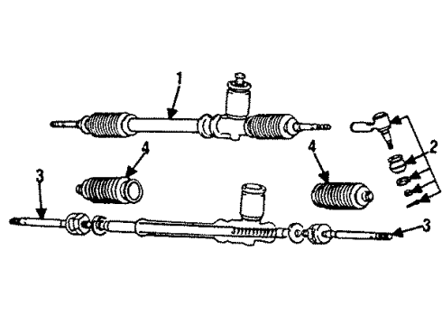 1988 Mitsubishi Mirage Steering Gear & Linkage