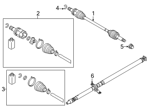 2022 Mitsubishi Eclipse Cross Rear Axle