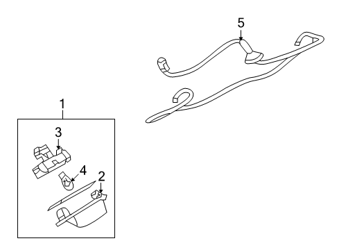 2011 Mitsubishi Endeavor License Lamps