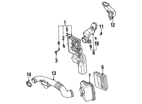 1999 Mitsubishi Eclipse Filters Diagram