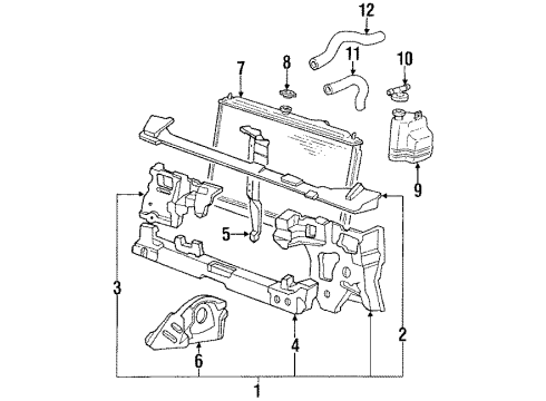 1991 Mitsubishi Galant Radiator & Components