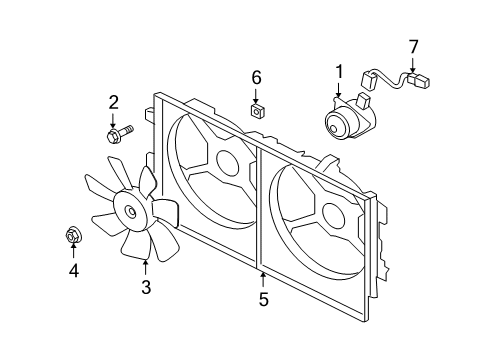 2012 Mitsubishi Lancer Cooling Fan