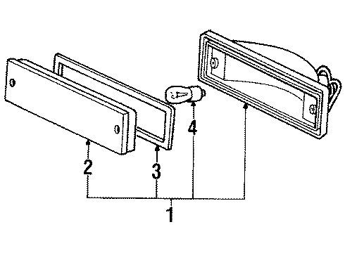 1987 Mitsubishi Galant Signal Lamps