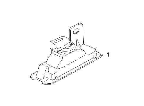 2017 Mitsubishi Mirage License Lamps