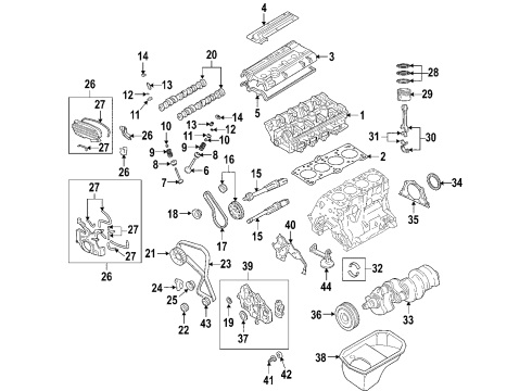 2004 Mitsubishi Lancer Camshaft & Timing