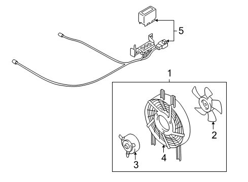 2003 Mitsubishi Montero Sport A/C Condenser Diagram