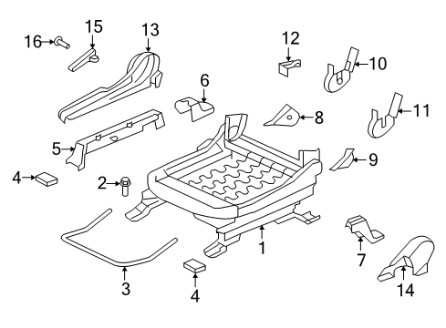 2012 Mitsubishi Outlander Tracks & Components