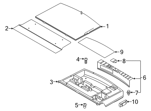2022 Mitsubishi Outlander PHEV Interior Trim - Rear Body