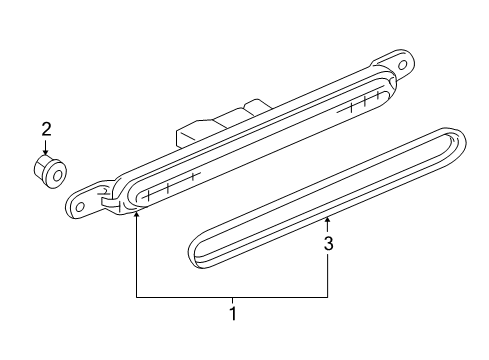 2012 Mitsubishi Lancer High Mount Lamps