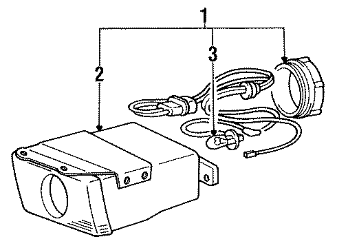 1991 Mitsubishi Galant Fog Lamps