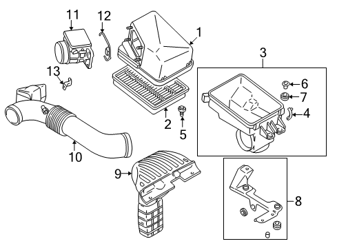 2003 Mitsubishi Galant Air Intake