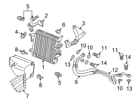 2008 Mitsubishi Lancer Oil Cooler