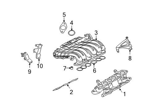 2005 Mitsubishi Endeavor Intake Manifold