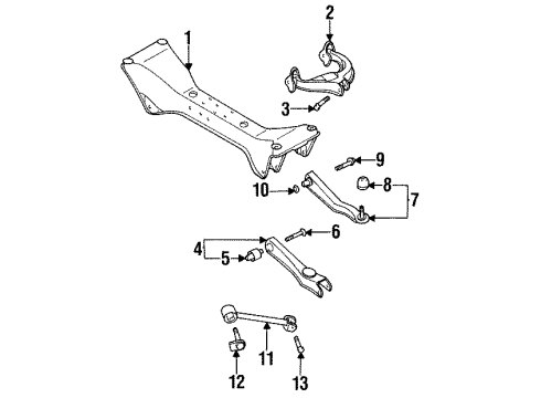 1998 Mitsubishi Galant Rear Suspension Components