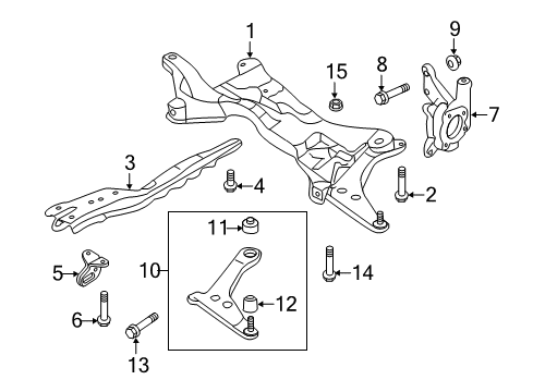 2020 Mitsubishi Outlander Sport Front Suspension Components