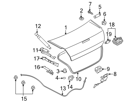 2011 Mitsubishi Galant Trunk